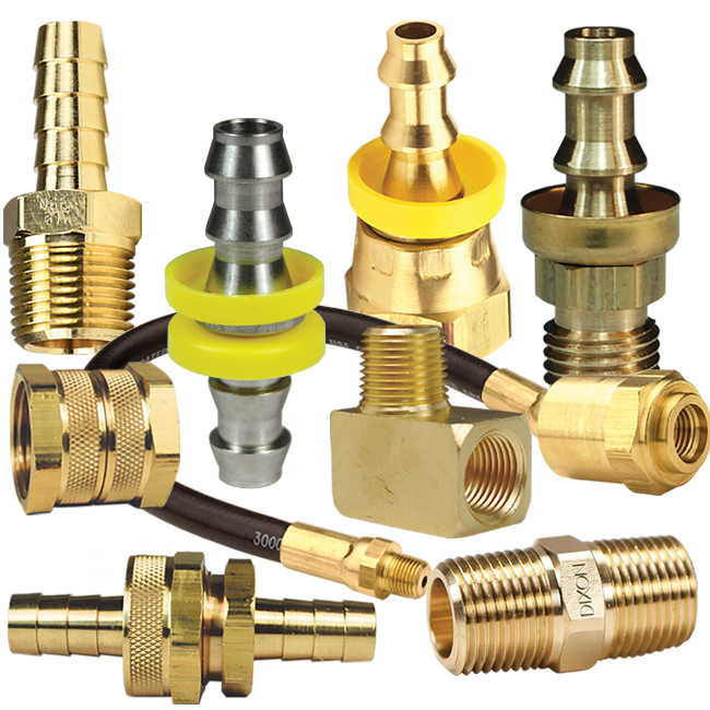 Aragement of products by Dixon Brass