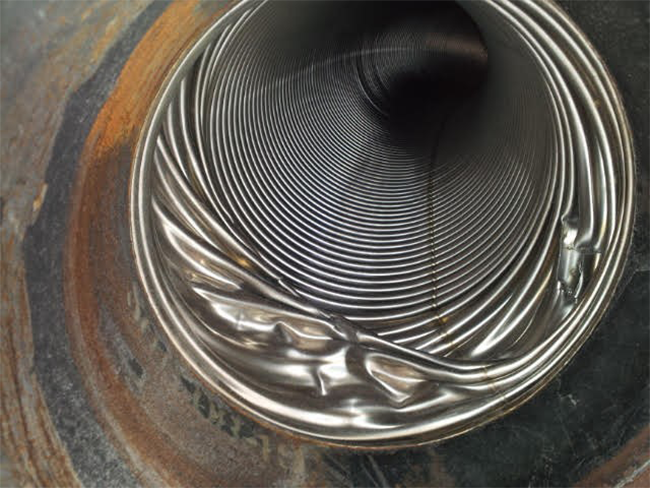 Dented Metal Hose
