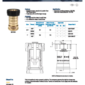 Bumpered Brass Fog Nozzles