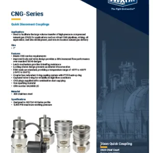 CNG-Series Quick Disconnect Couplings
