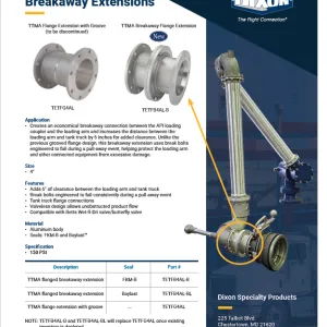 TTMA Flanged Breakaway Extensions