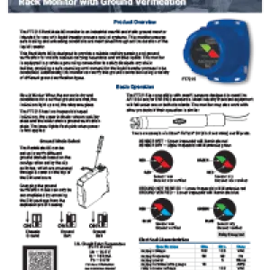 FT7215 RackMate Single Channel Rack Monitor with Ground Verification Quick Start Guide