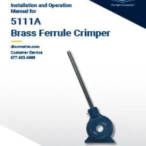 5111A Brass Ferrule Crimper