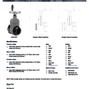 Aluminum Hydrant Gate Valves
