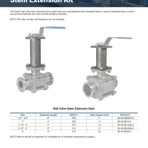Ball Valve Stem Extension Kit