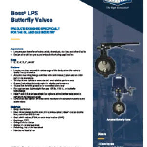 Boss® LPS Butterfly Valves