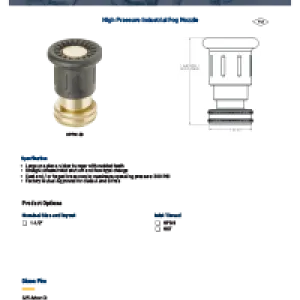 High Pressure Industrial Fog Nozzle