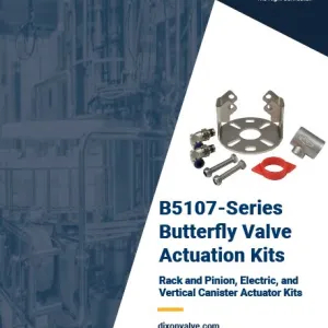 B5107-Series Butterfly Valve Actuation Kits