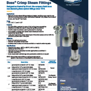 Crimp Boss® Steam Fittings
