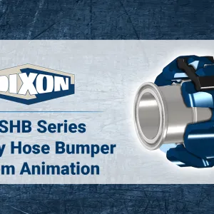 14-SHB Series Sanitary Hose Bumper System Animation