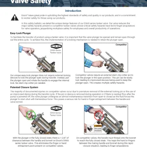 Hygienic Tanker Valve Safety