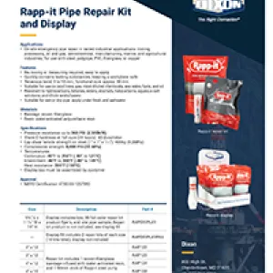 Rapp-it Pipe Repair Kit and Display