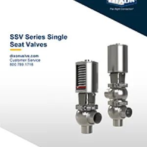 SSV-Series Single Seat Valve Instruction and Operating Manual