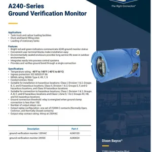 A240-Series Ground Verification Monitor