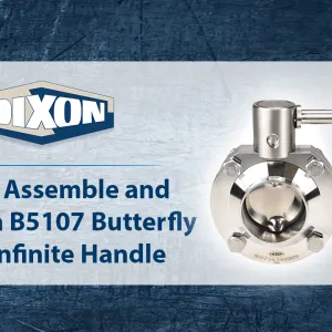 How to Assemble and Operate a B5107 Butterfly Valve with an Infinite Handle