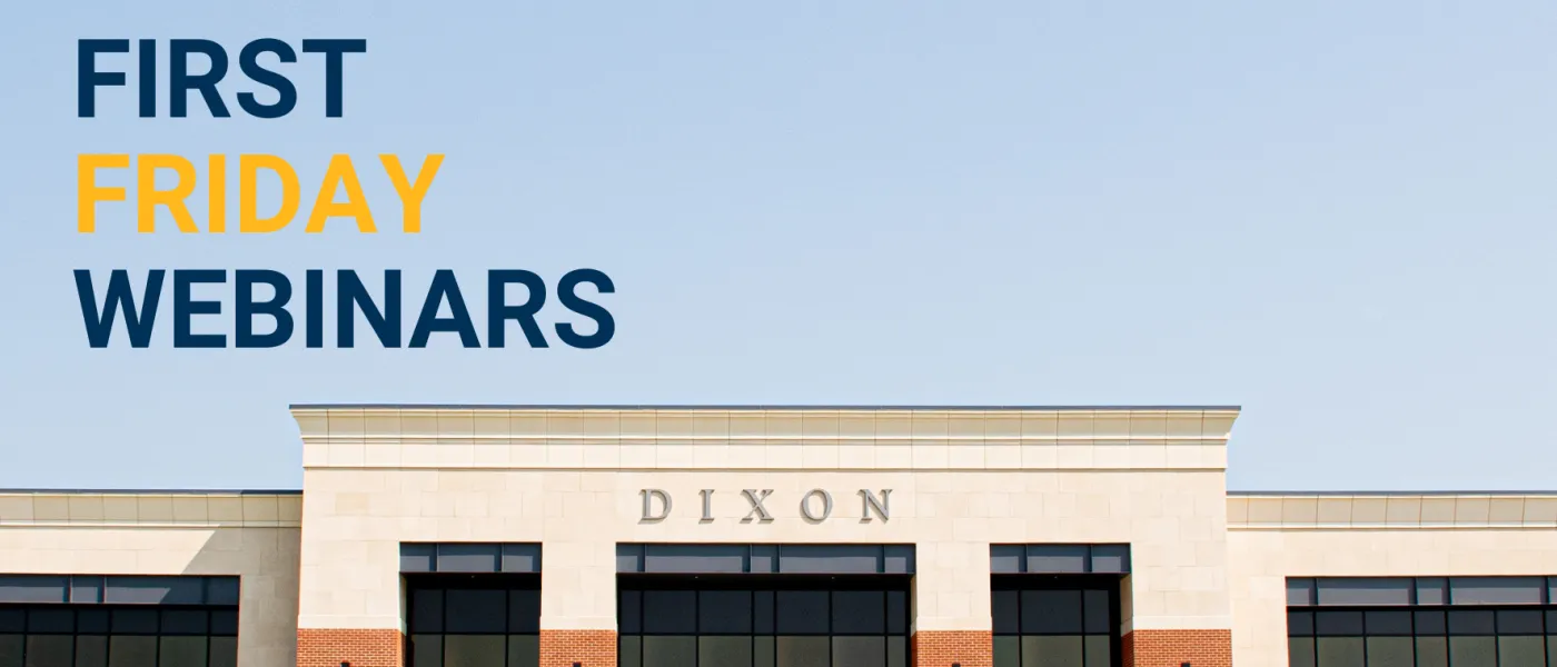 First Friday Webinars