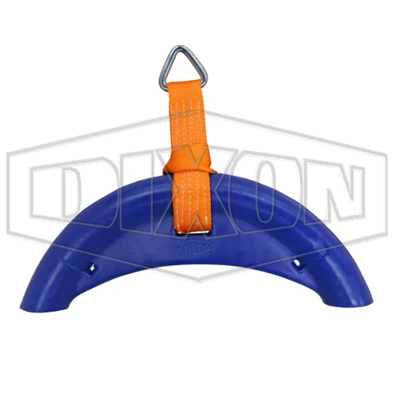 1-1/2" Polyurethane Hose Saddle and nylon sling with D-ring, extended radius