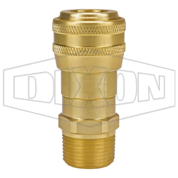 D-Series Pneumatic Automatic Male Threaded Coupler