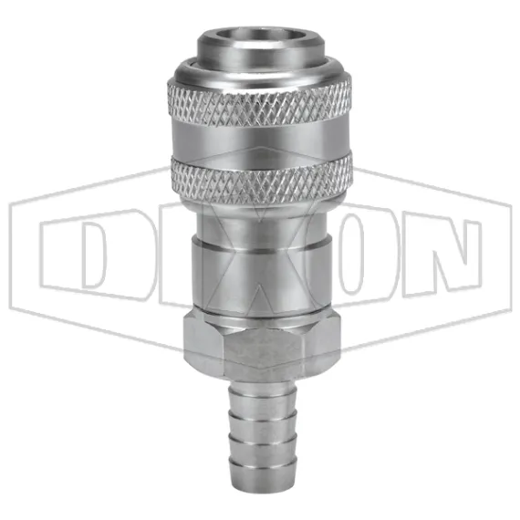 D-Series Pneumatic Automatic Standard Hose Barb Coupler