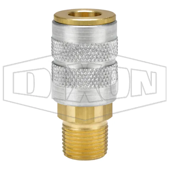 F-Series Pneumatic Manual Male Threaded Coupler