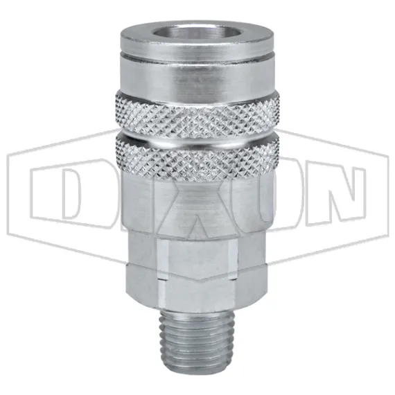 F-Series Pneumatic Manual Male Threaded Coupler