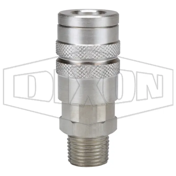 F-Series Pneumatic Manual Male Threaded Coupler