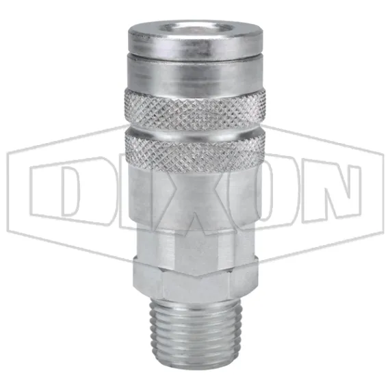 F-Series Pneumatic Manual Male Threaded Coupler