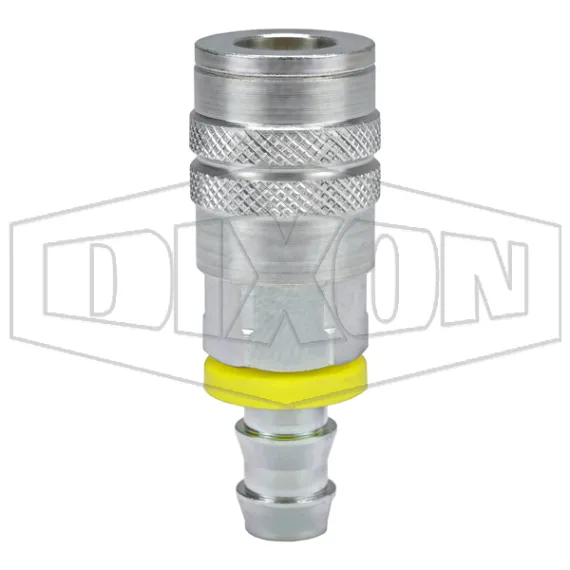 F-Series Pneumatic Manual Push-Loc Hose Barb Coupler