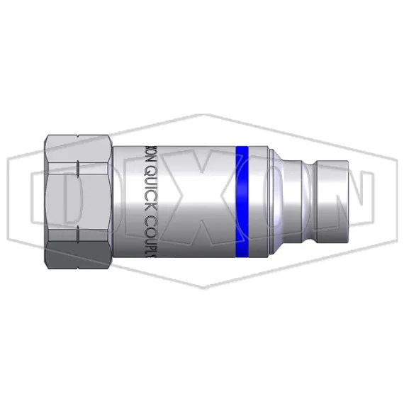 HTE-Series Correct Connect® Under Pressure Flush Face Female Plug CAD 