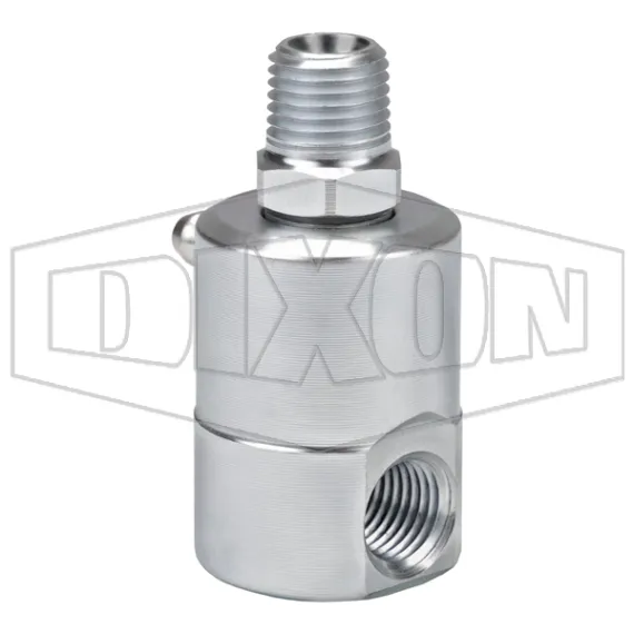Super Swivels® 90° Male NPTF x Female NPTF Inline Swivel