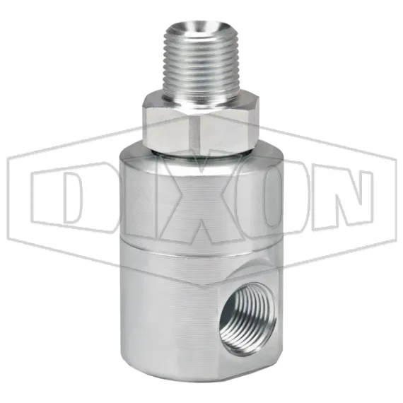 Super Swivels® 90° Male NPTF x Female NPTF Inline Swivel