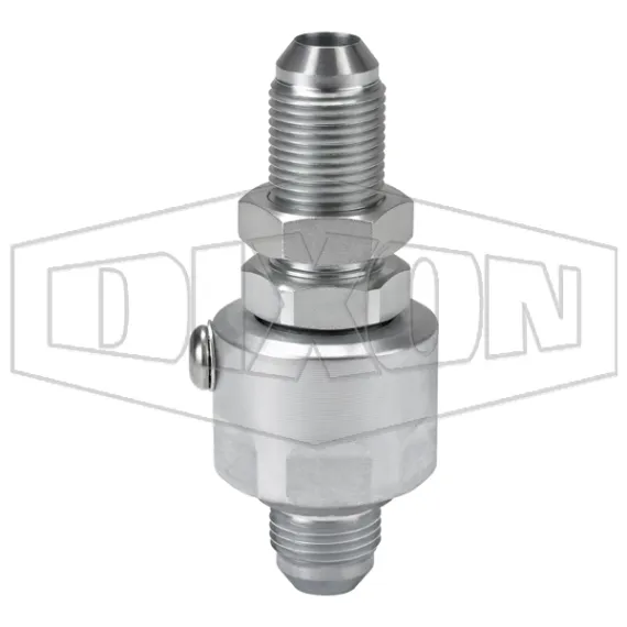 Super Swivels® Male JIC 37° Bulkhead x Male JIC 37° Inline Swivel