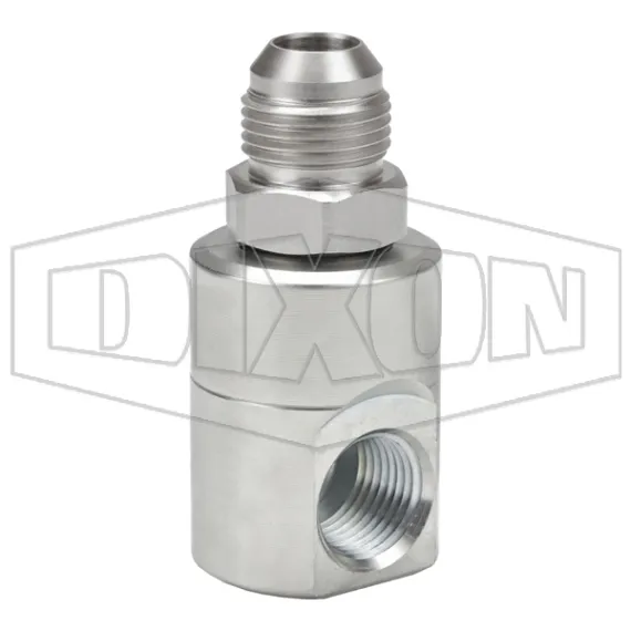 Super Swivels® Male JIC 37° x Female NPTF Inline Swivel