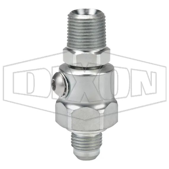 Super Swivels® Male NPTF x Male JIC 37° Inline Swivel