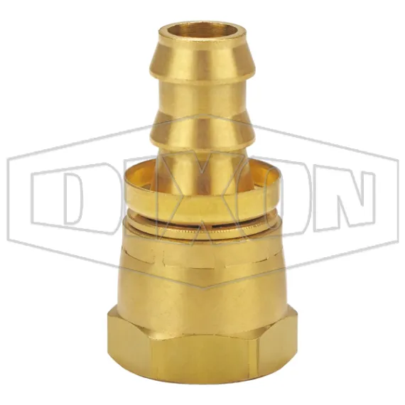 Female 45°SAE/37°JIC Swivel x Push-on Hose Barb