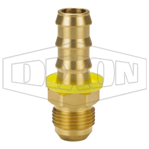 Male 37° JIC x Push-on Hose Barb