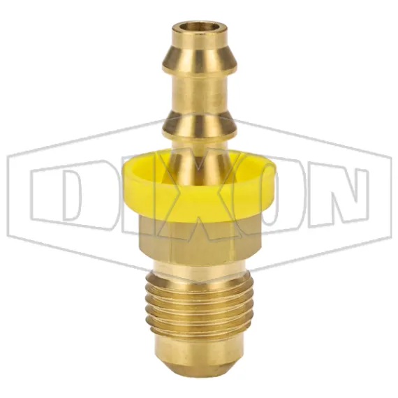 Male 45° SAE x Push-on Hose Barb