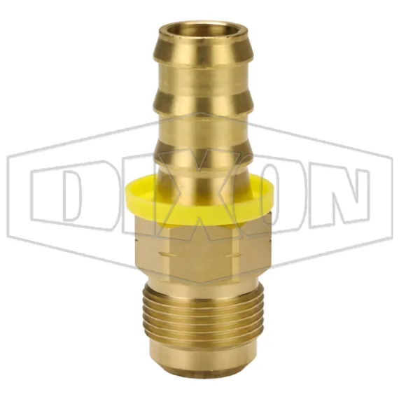 Male 45° SAE x Push-on Hose Barb