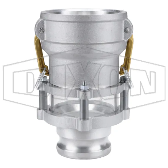 Cam & Groove In-Line Sight Glass Coupler x Adapter