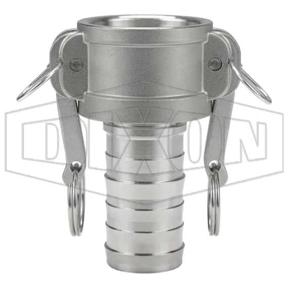 Global Crimp Style Cam & Groove Type C Coupler x Hose Shank