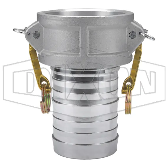 Global Crimp Style Cam & Groove Type C Coupler x Hose Shank