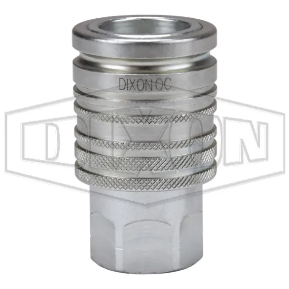 AG-Series Agricultural Push-Pull Ball Valve Female Threaded Coupler