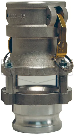 in line sight glass coupler x adapter