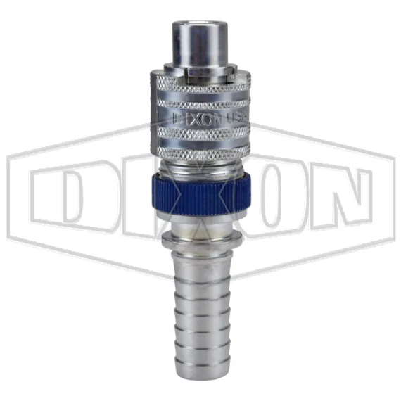 Dix-Lock® N-Series Interchange Male End x Hose Barb Safety-Lock Plug