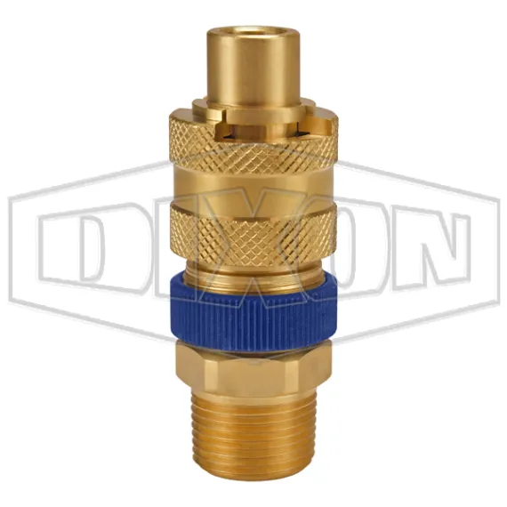 Dix-Lock® N-Series Interchange Male Head x Male Threaded Safety-Lock End Plug