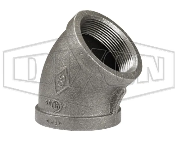NPT Threaded 45° Threaded Elbow