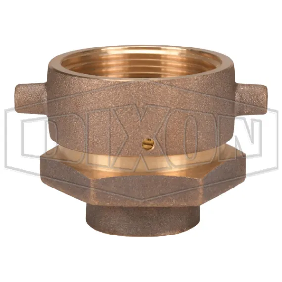 Open Snoot Brass Female Swivel Adapter - Pin Lug