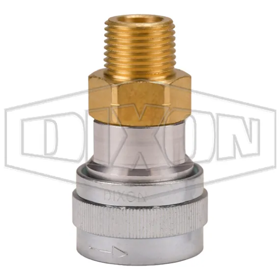 SHD-Series Schrader Pneumatic Male Threaded Coupler