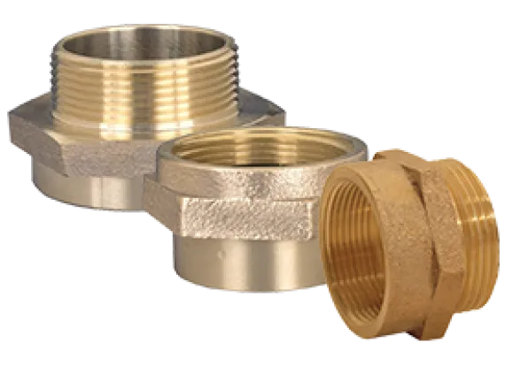Female to Male Hex Nipple Brass