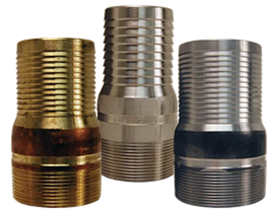 king combination nipple npt threaded